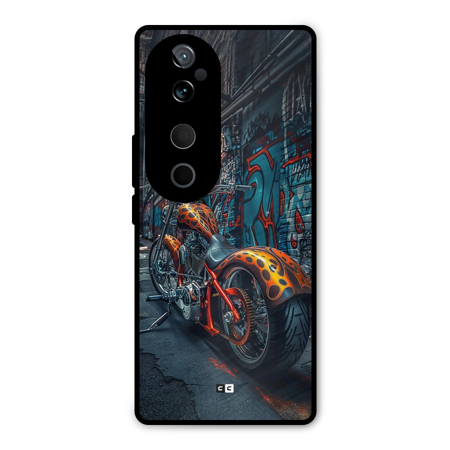 Orange Fatbike Metal Back Case for Vivo T3 Ultra