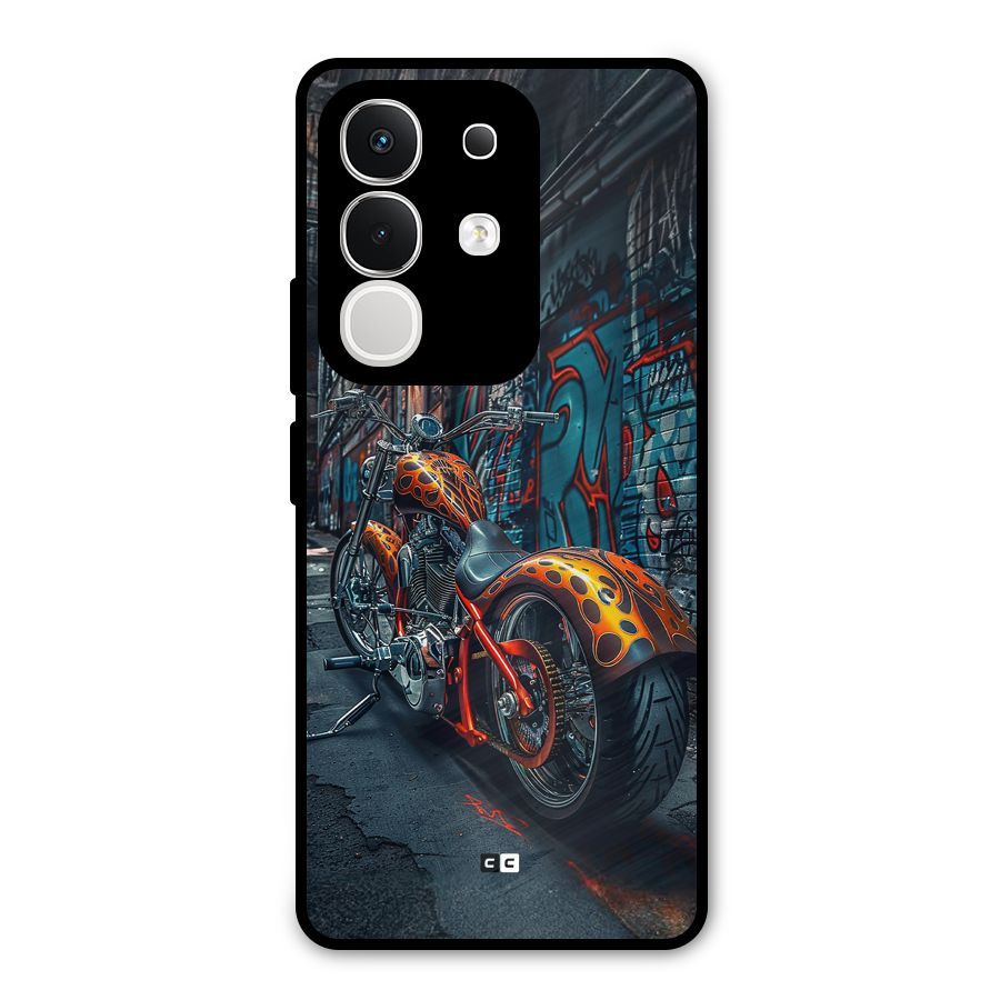 Orange Fatbike Metal Back Case for Vivo T4x