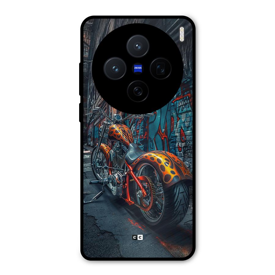 Orange Fatbike Metal Back Case for Vivo X200