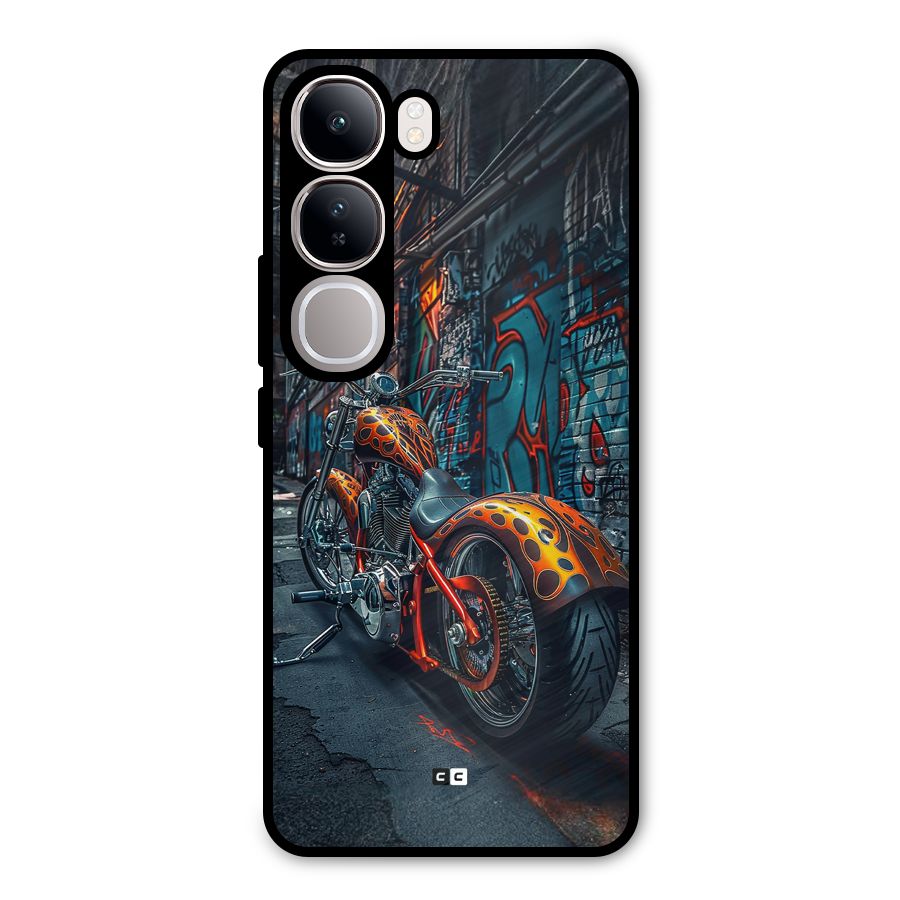 Orange Fatbike Metal Back Case for Vivo Y300
