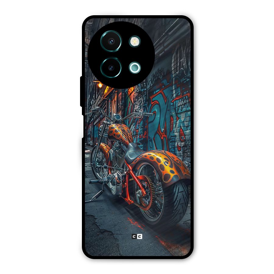 Orange Fatbike Metal Back Case for Vivo Y58