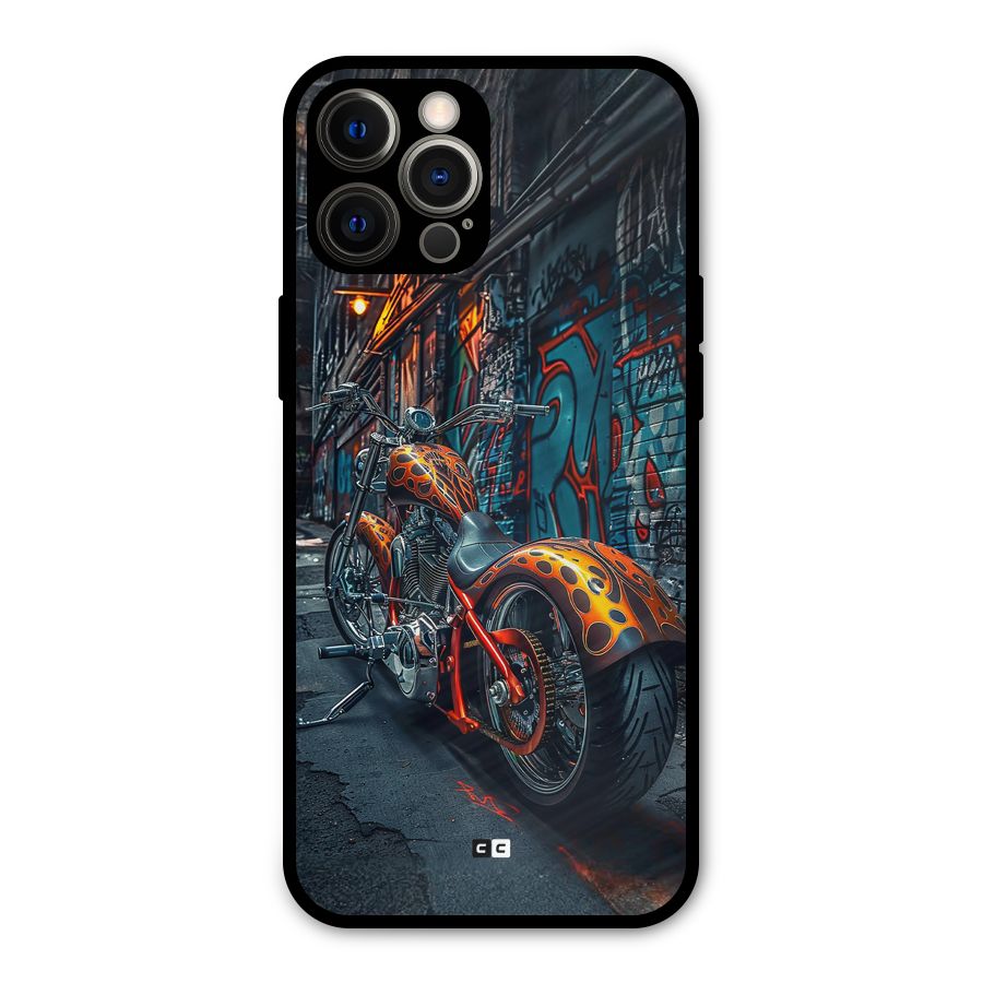 Orange Fatbike Metal Back Case for iPhone 12 Pro Max