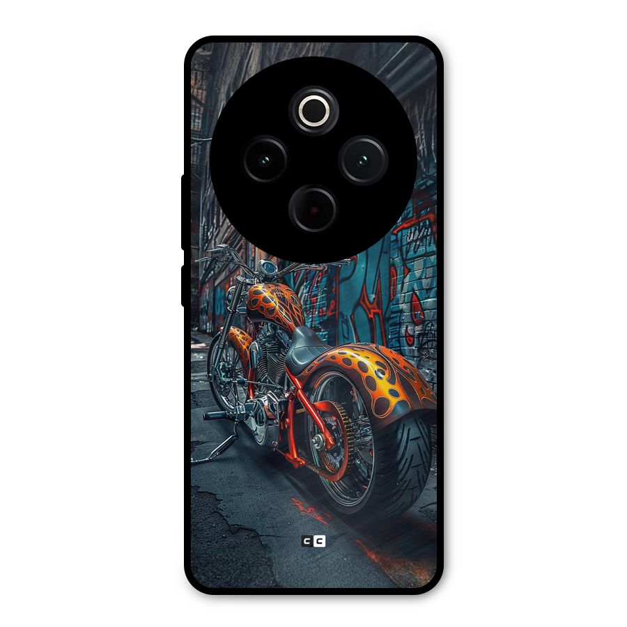 Orange Fatbike Metal Back Case for iQOO Z10