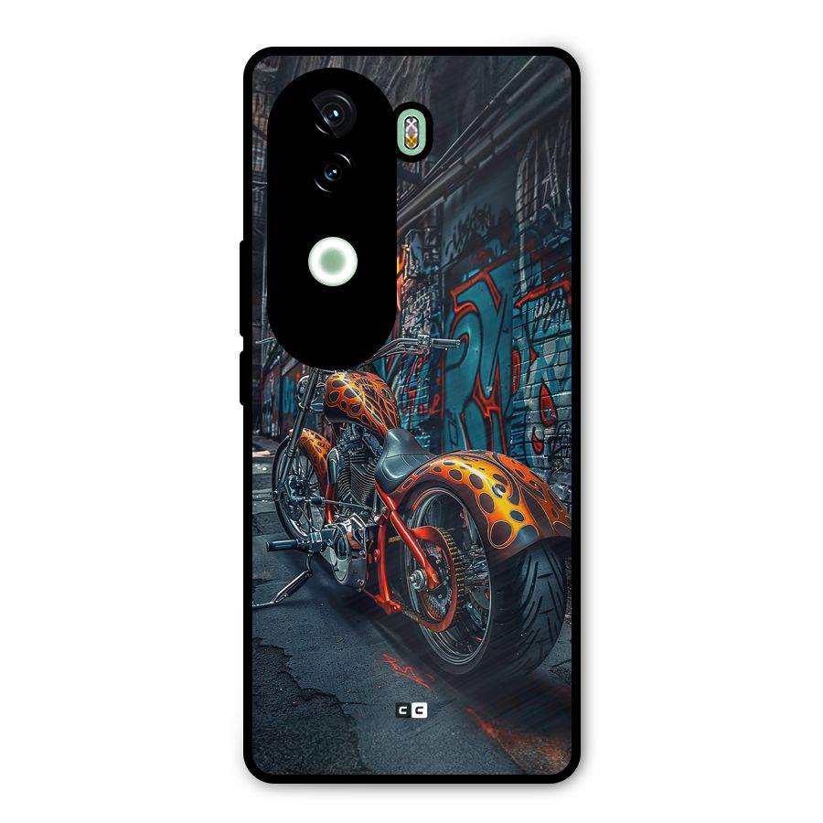 Orange Fatbike Metal Back Case for iQOO Z9s