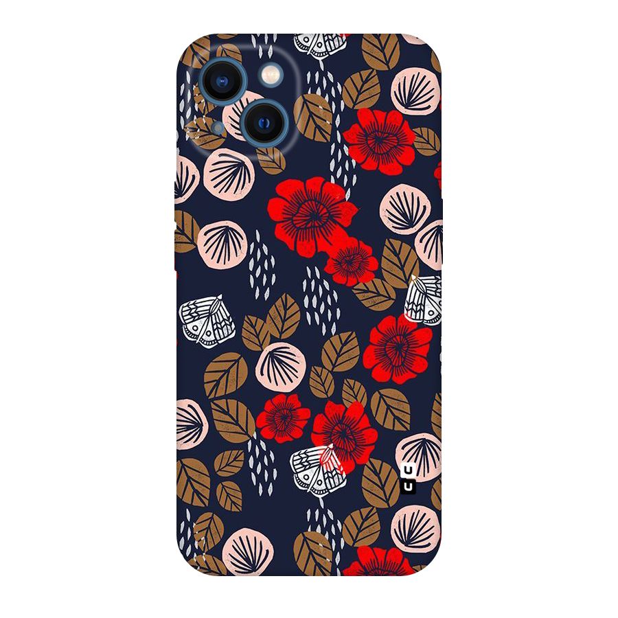 Orange Flora Original Polycarbonate Back Case for iPhone 13