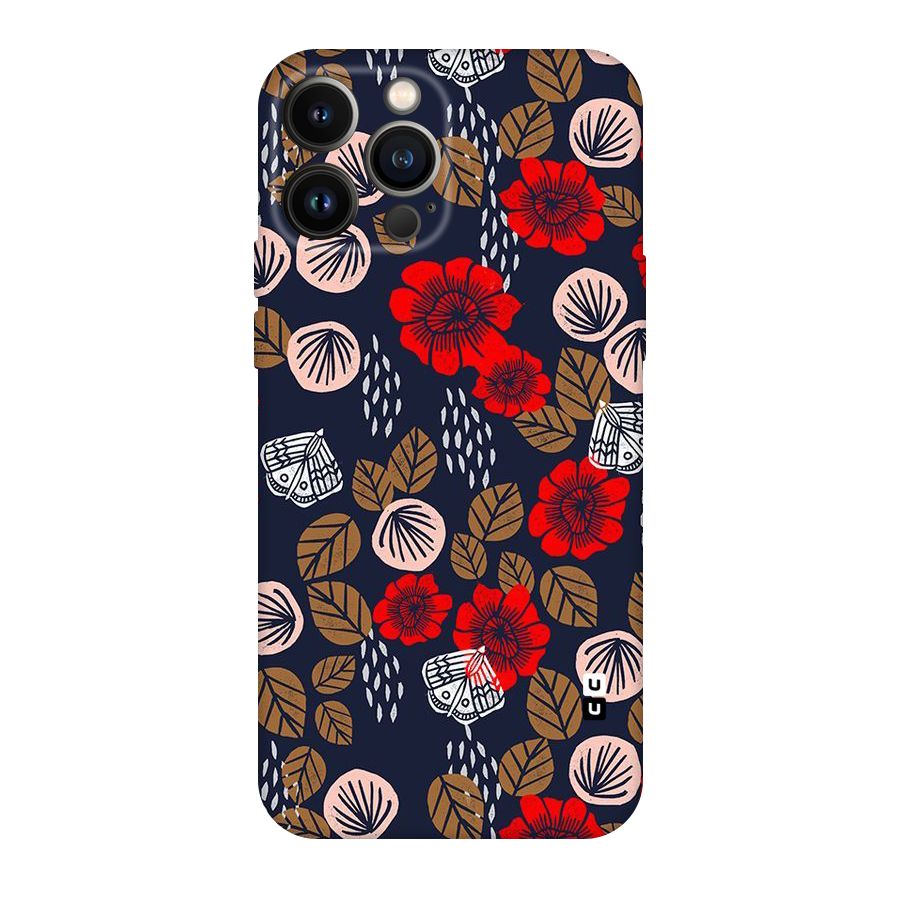 Orange Flora Original Polycarbonate Back Case for iPhone 13 Pro Max