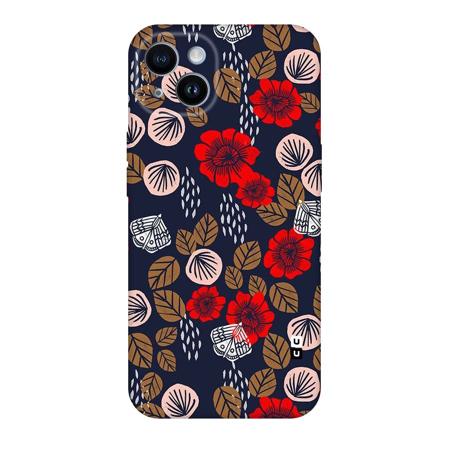 Orange Flora Original Polycarbonate Back Case for iPhone 14