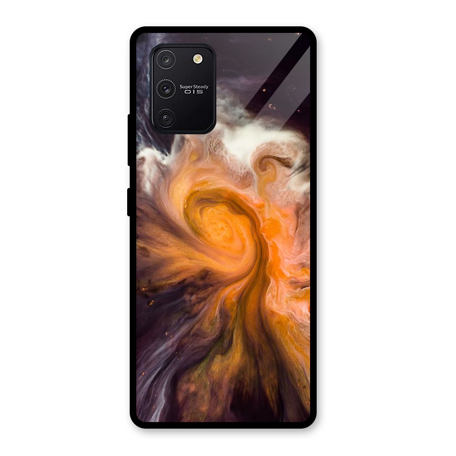 Orange Fusion Glass Back Case for Galaxy S10 Lite
