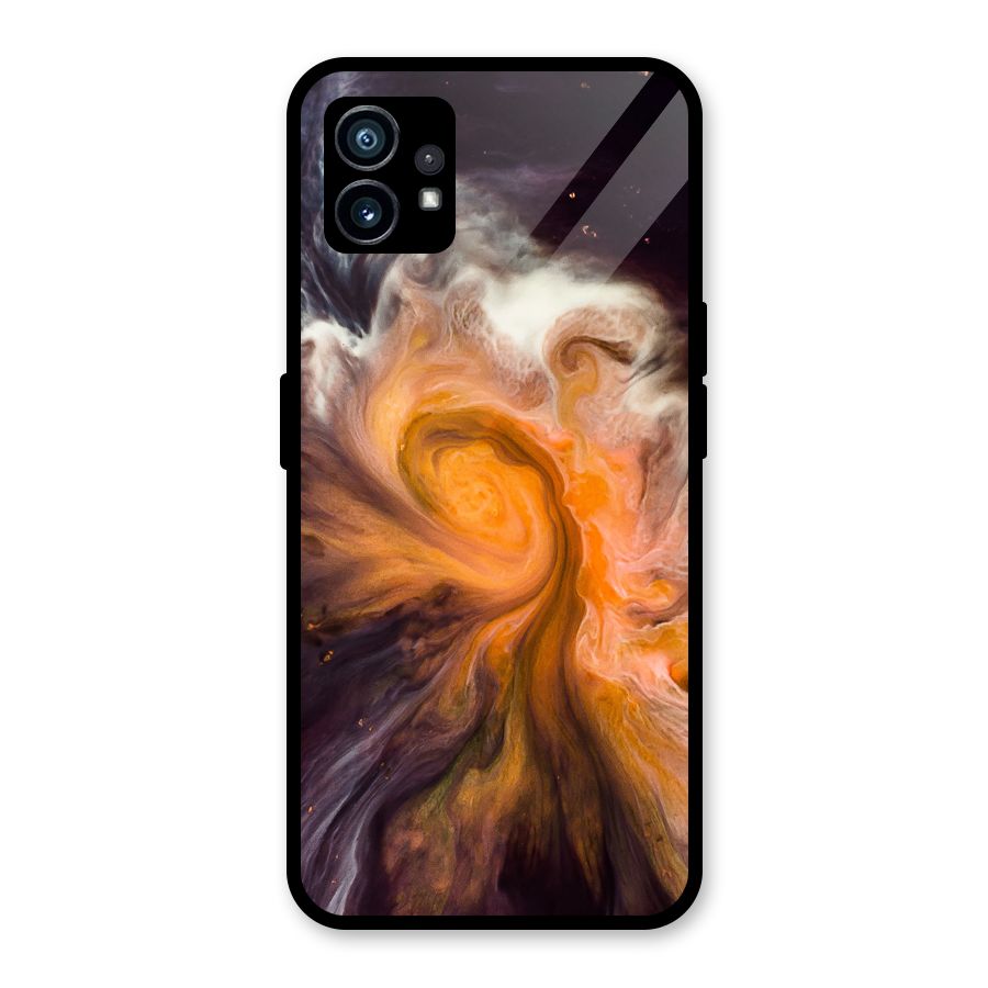Orange Fusion Glass Back Case for Nothing Phone 1