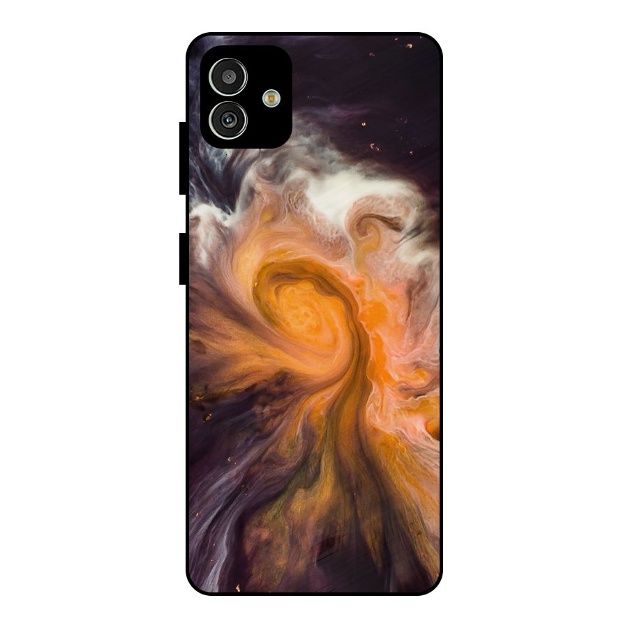 Orange Fusion Metal Back Case for Galaxy M13 5G