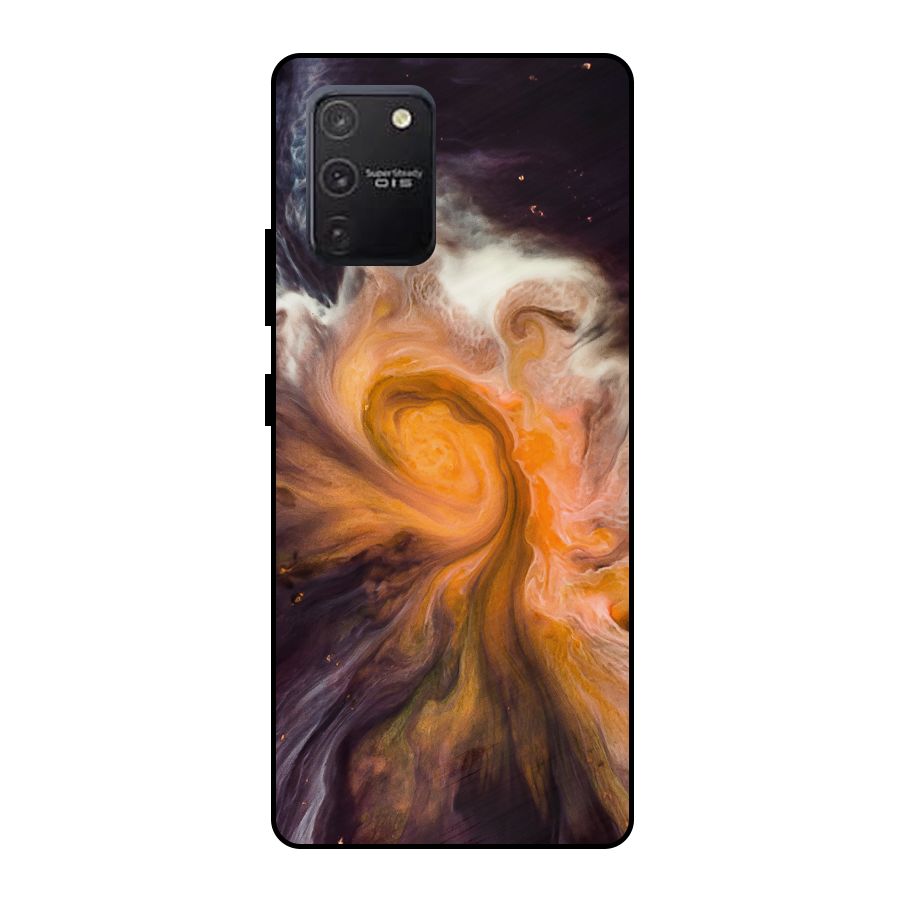 Orange Fusion Metal Back Case for Galaxy S10 Lite