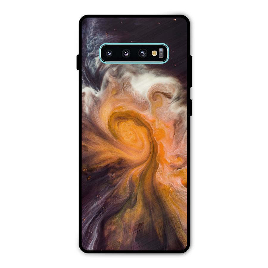 Orange Fusion Metal Back Case for Galaxy S10 Plus