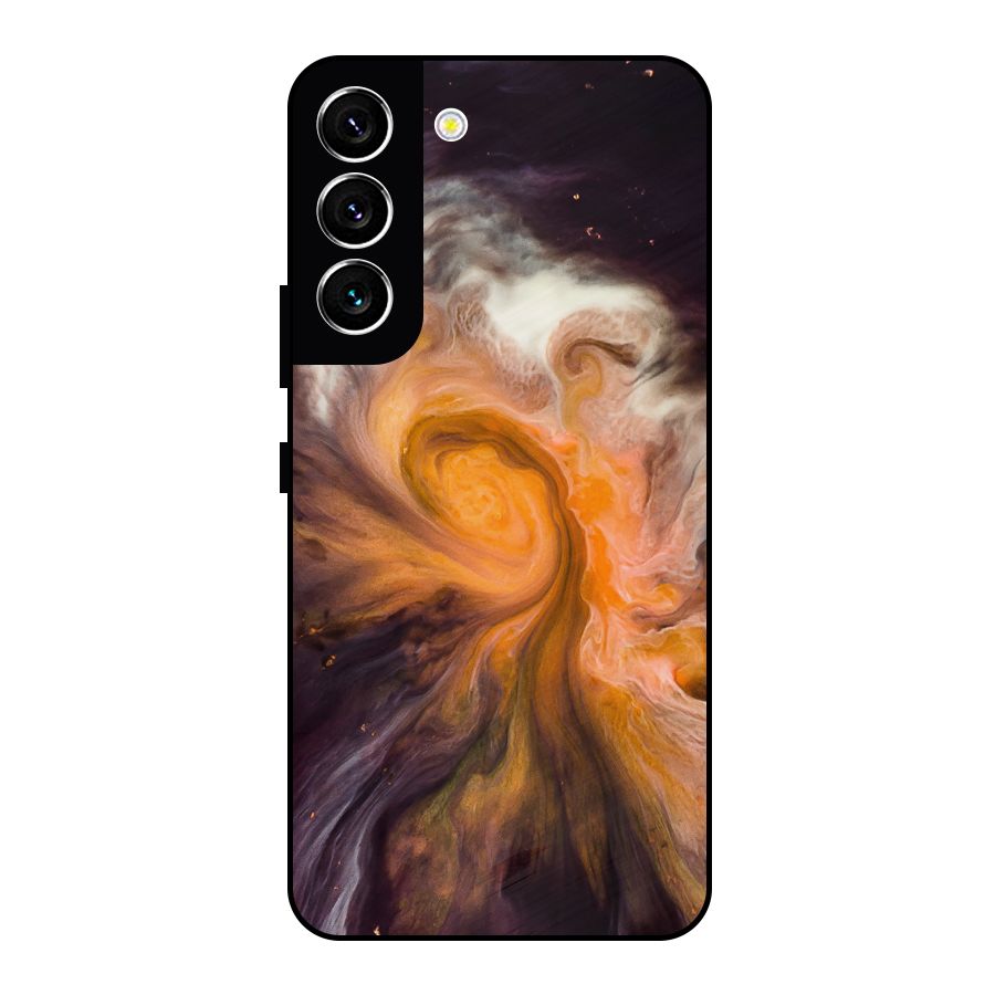Orange Fusion Metal Back Case for Galaxy S22 5G