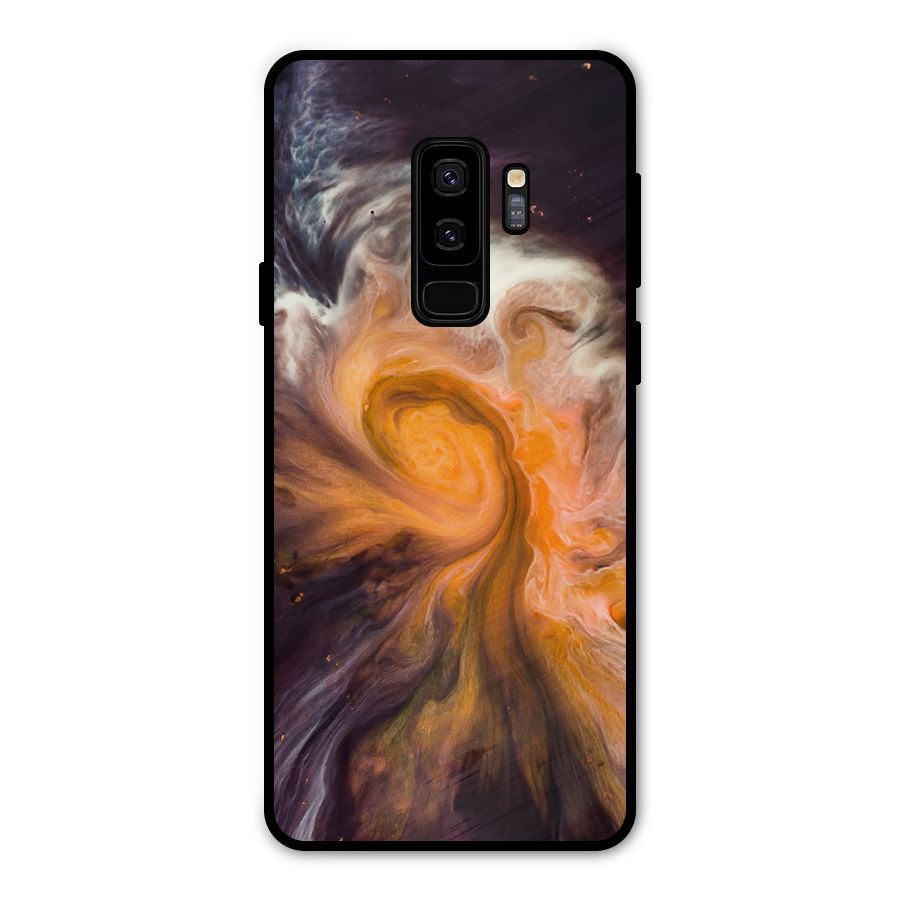 Orange Fusion Metal Back Case for Galaxy S9 Plus