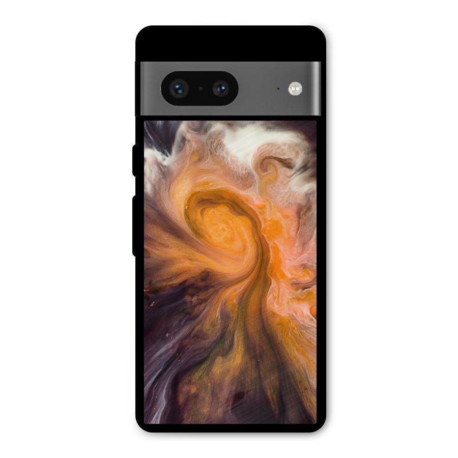 Orange Fusion Metal Back Case for Google Pixel 7
