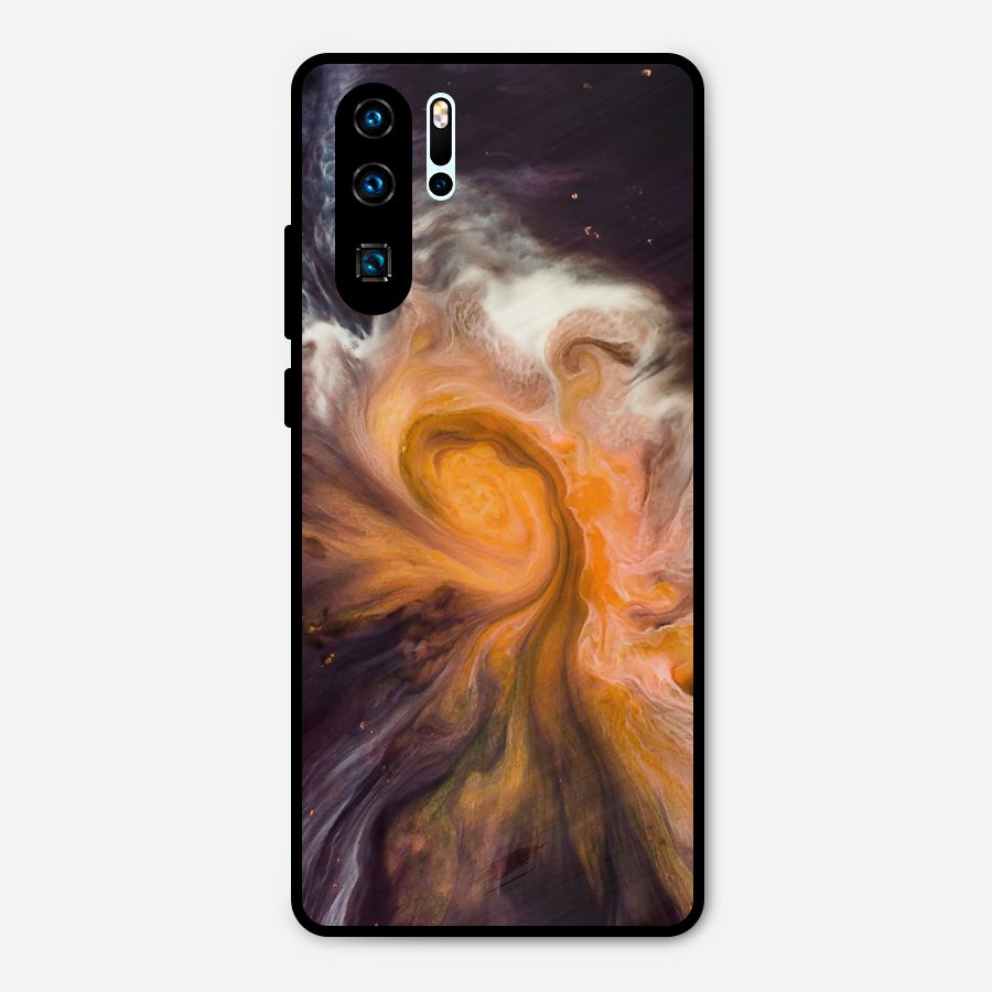 Orange Fusion Metal Back Case for Huawei P30 Pro