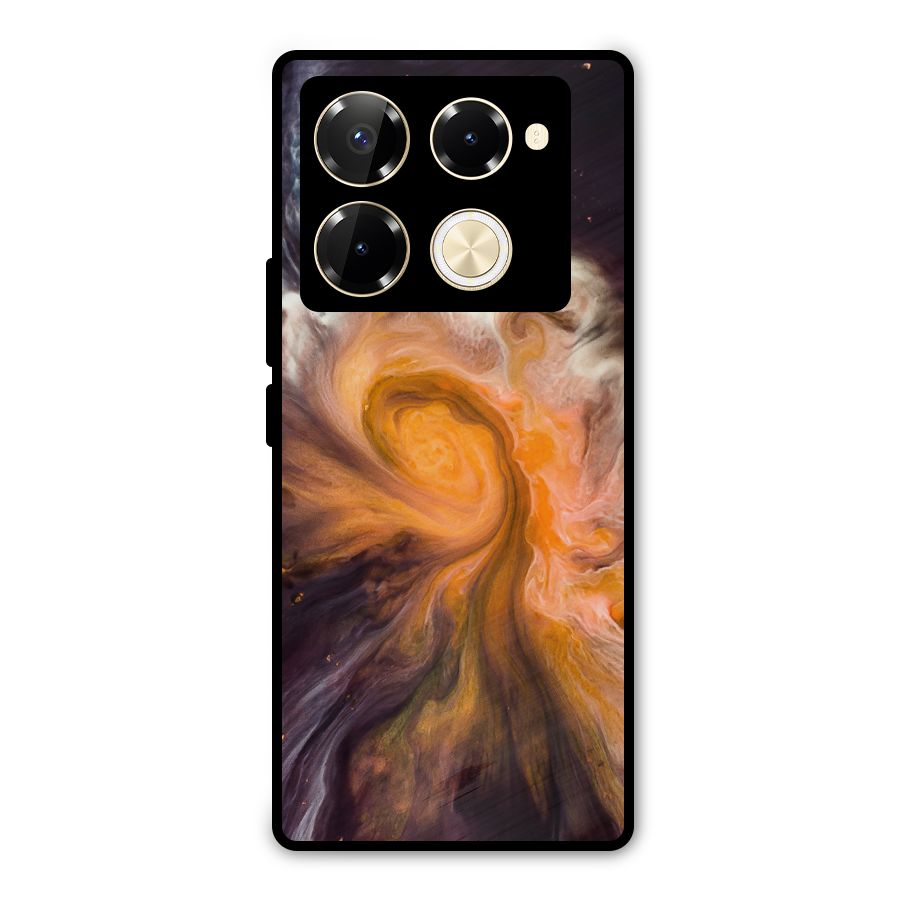 Orange Fusion Metal Back Case for Infinix Note 40 Pro Plus