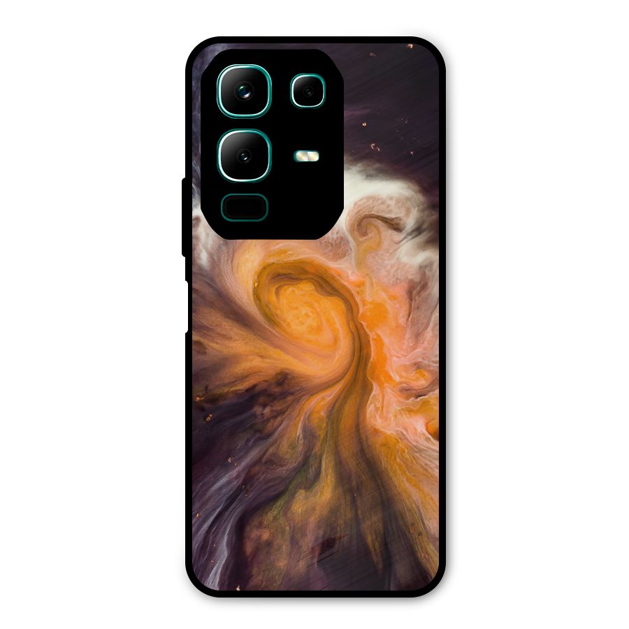 Orange Fusion Metal Back Case for Infinix Note 50x