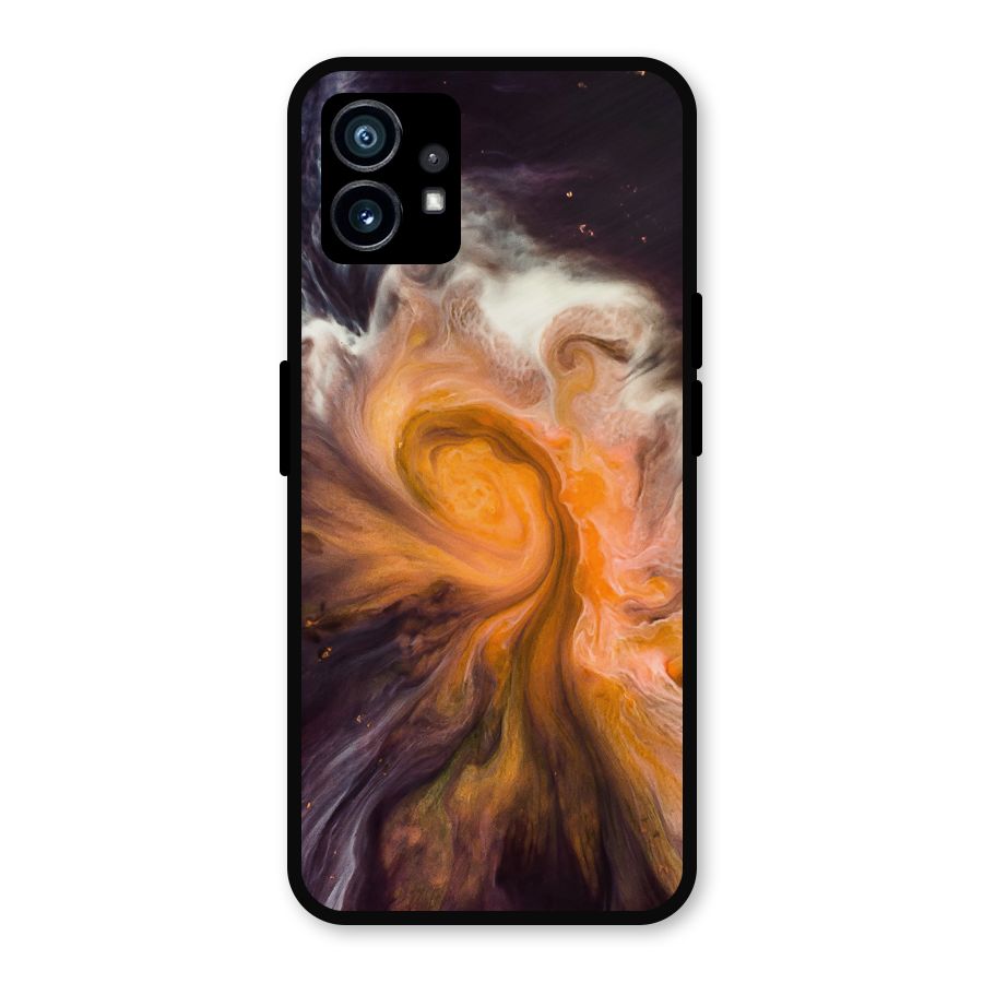 Orange Fusion Metal Back Case for Nothing Phone 1