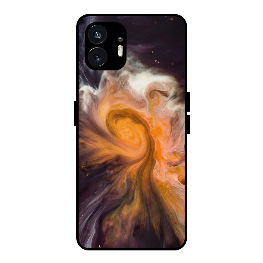 Orange Fusion Metal Back Case for Nothing Phone 2