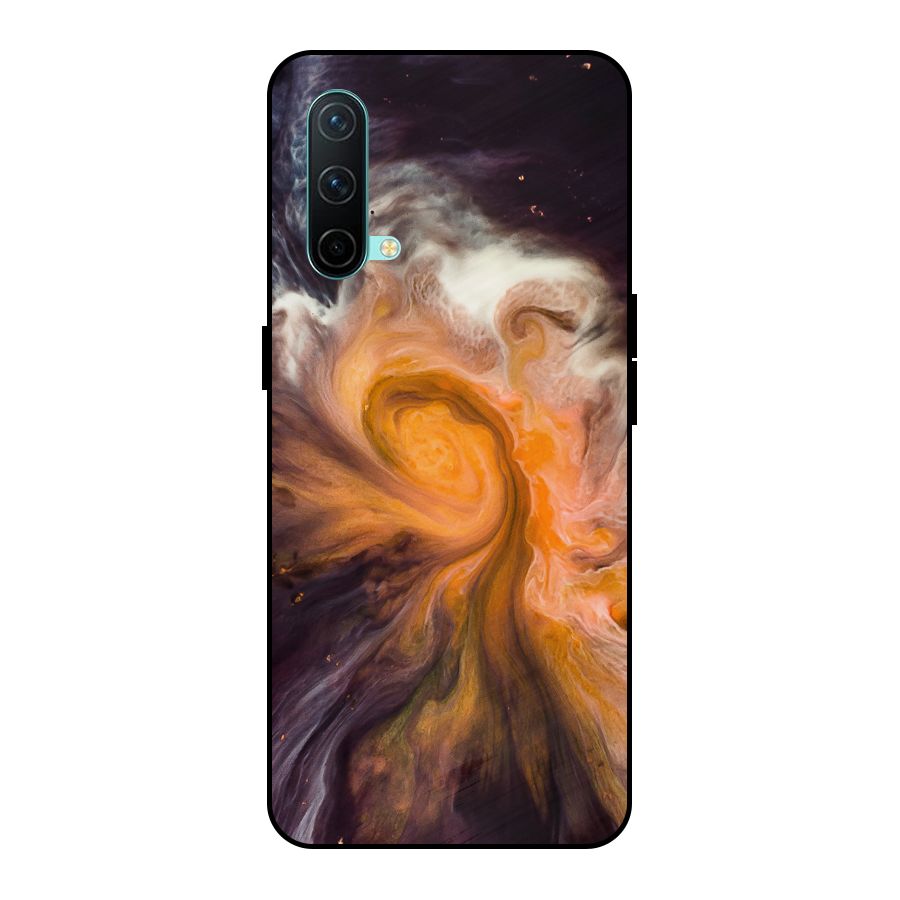 Orange Fusion Metal Back Case for OnePlus Nord CE 5G
