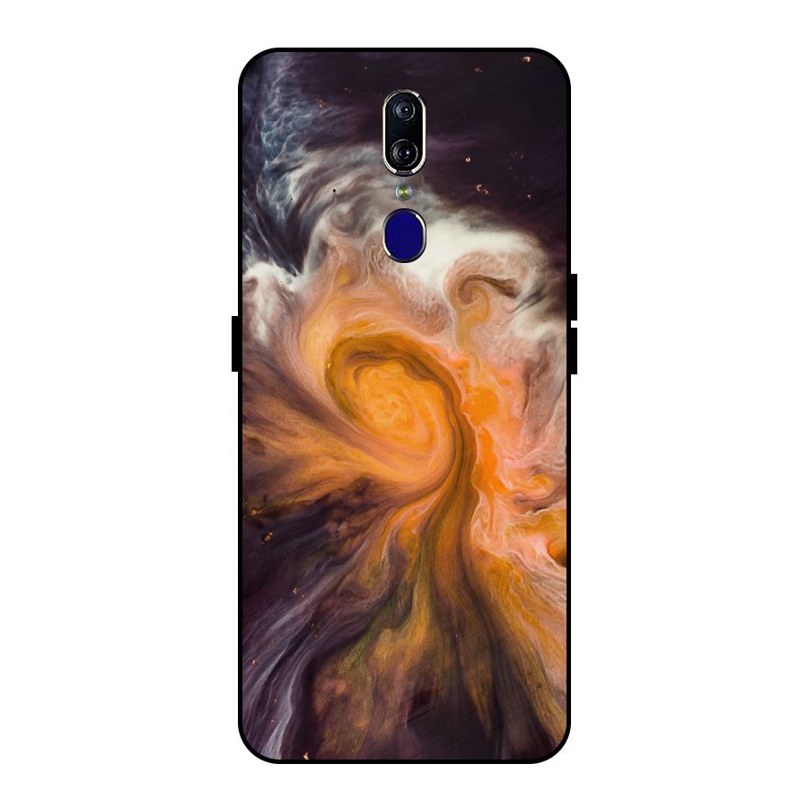 Orange Fusion Metal Back Case for Oppo F11