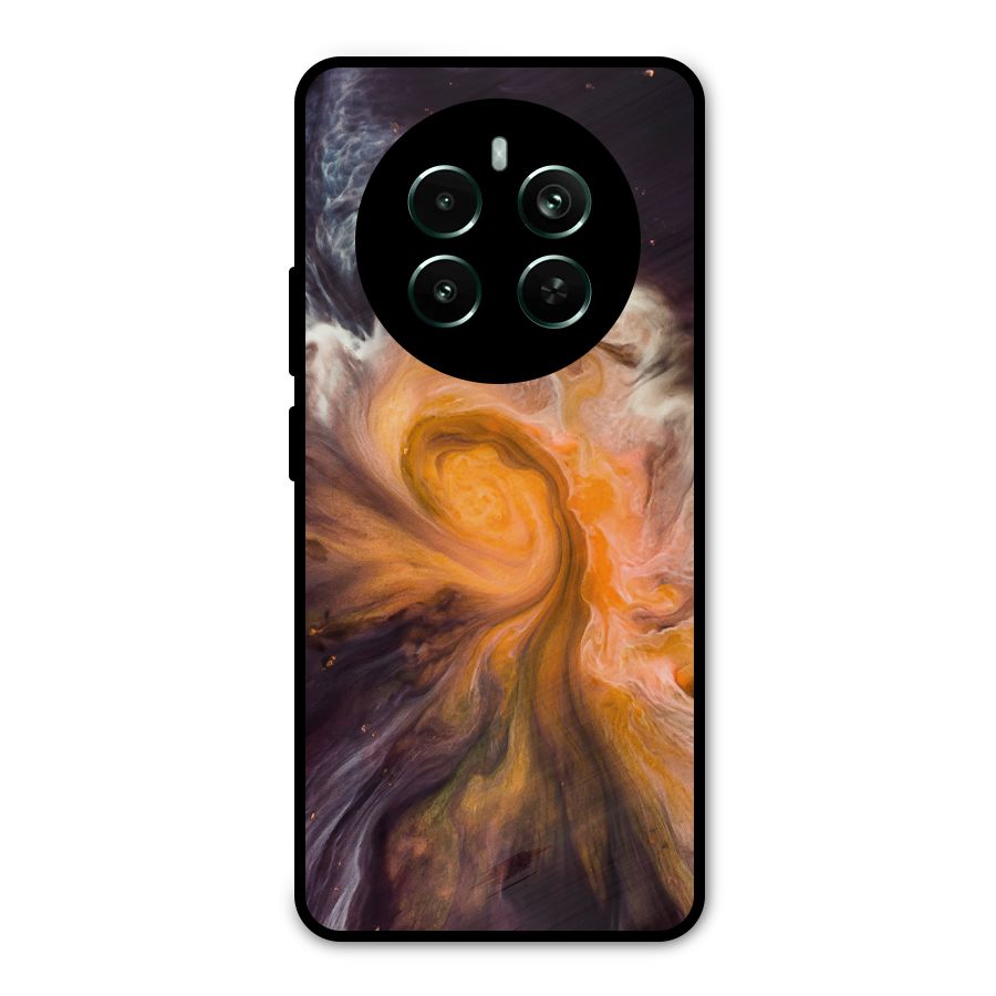 Orange Fusion Metal Back Case for Realme 12 Pro Plus
