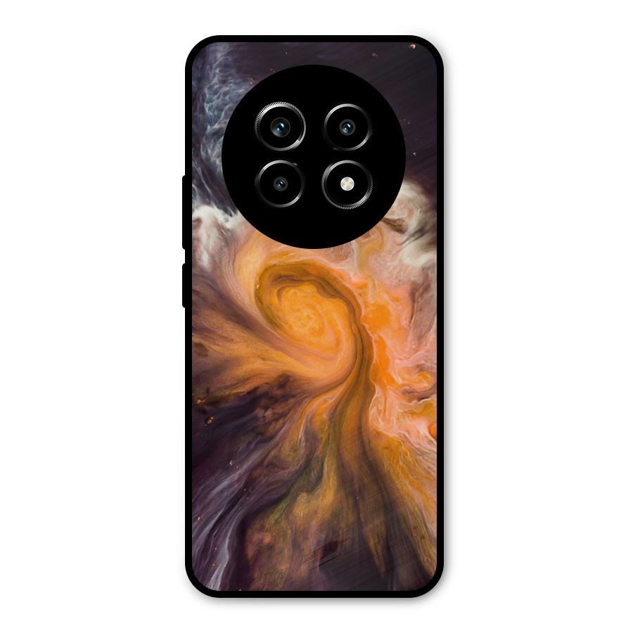 Orange Fusion Metal Back Case for Realme 14 Pro Lite