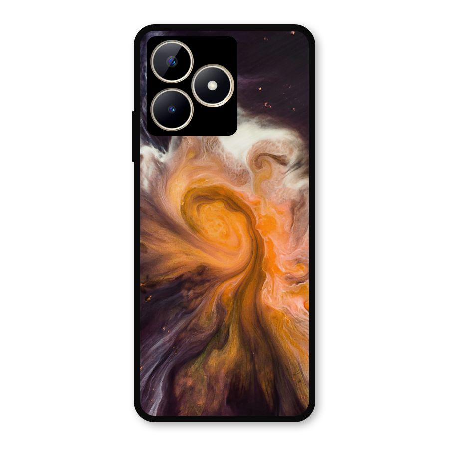 Orange Fusion Metal Back Case for Realme C53