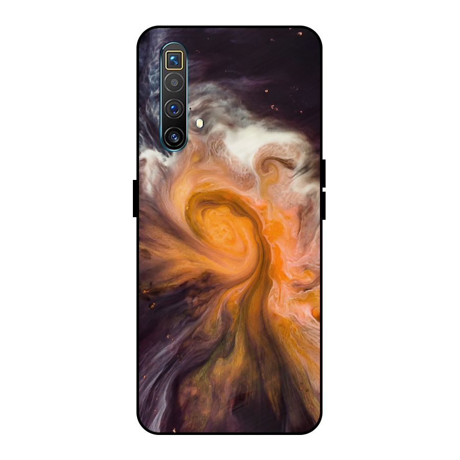 Orange Fusion Metal Back Case for Realme X3 SuperZoom