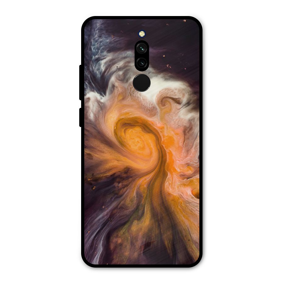 Orange Fusion Metal Back Case for Redmi 8