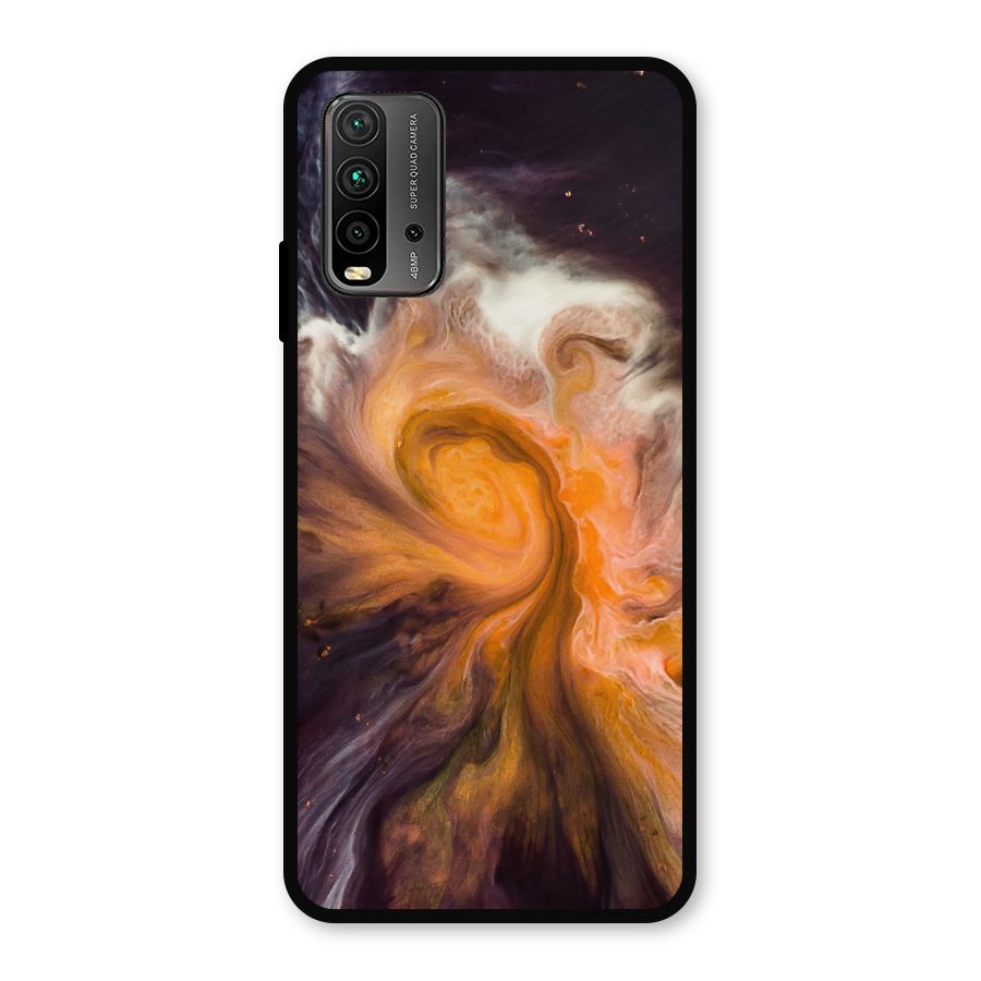 Orange Fusion Metal Back Case for Redmi 9 Power