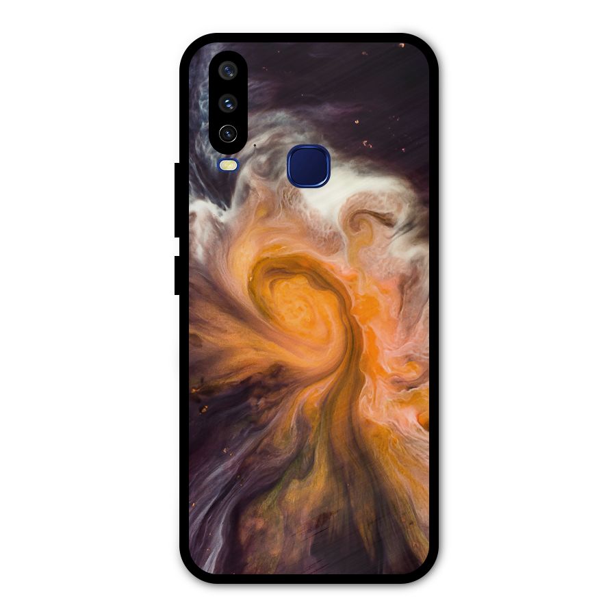 Orange Fusion Metal Back Case for Vivo V17