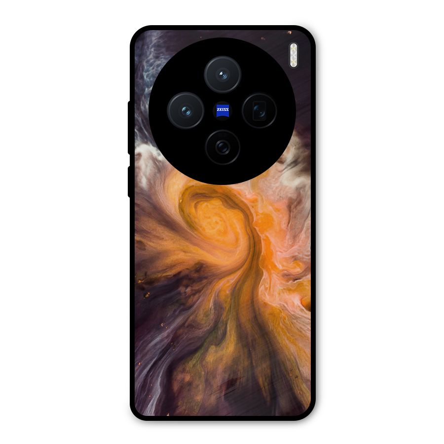 Orange Fusion Metal Back Case for Vivo X200
