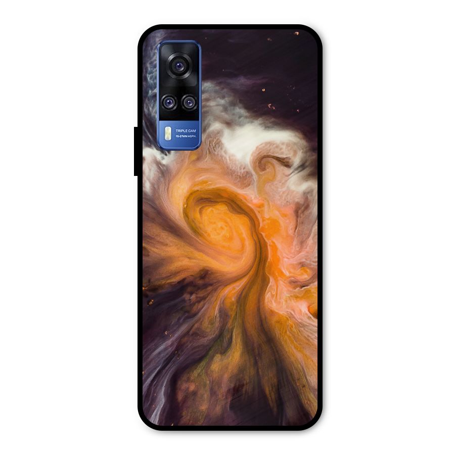 Orange Fusion Metal Back Case for Vivo Y31