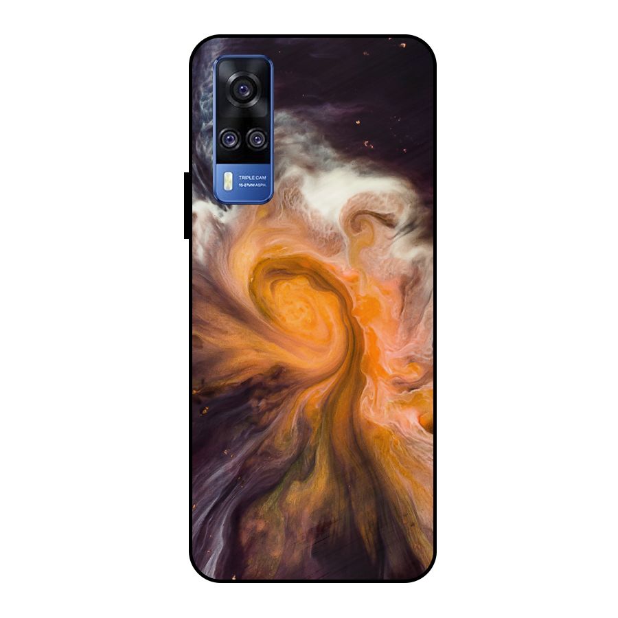 Orange Fusion Metal Back Case for Vivo Y51