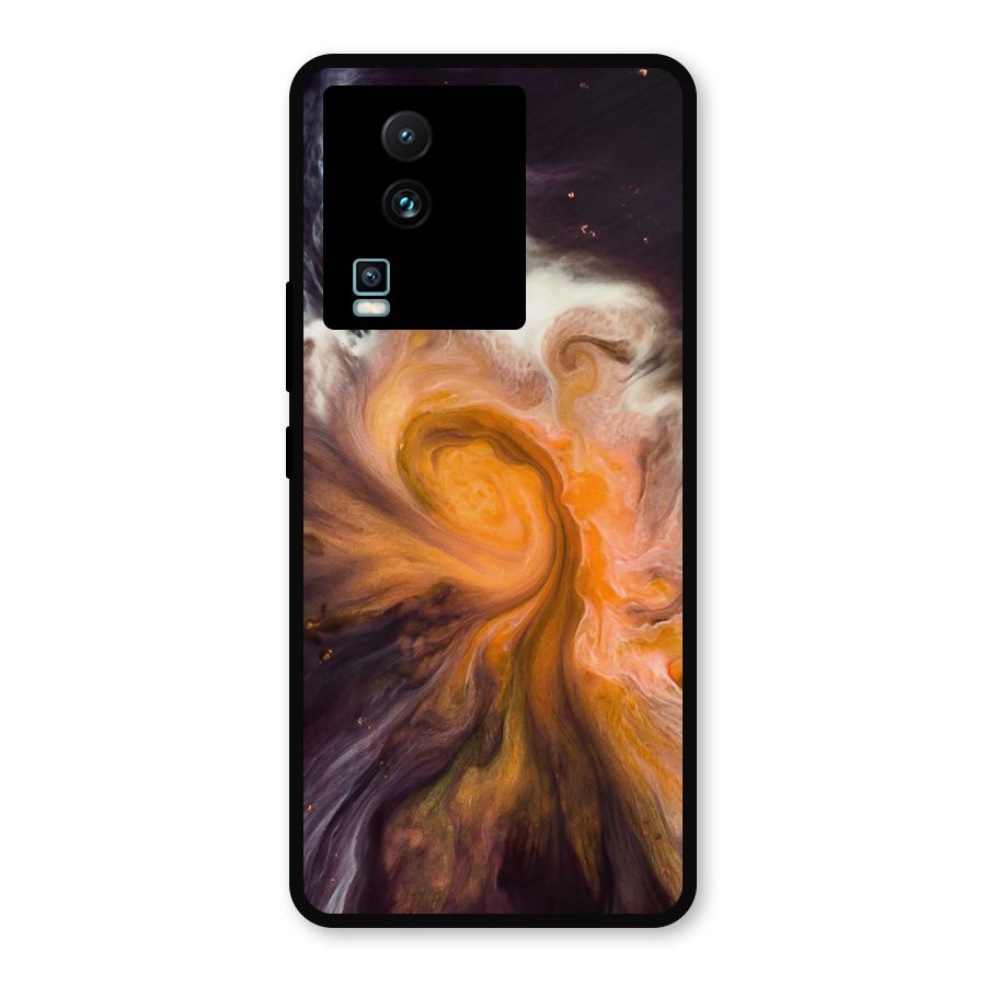 Orange Fusion Metal Back Case for iQOO Neo 7