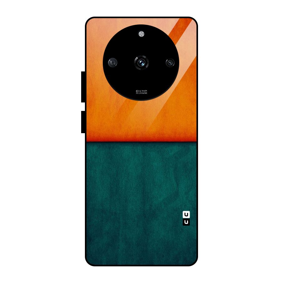Orange Green Shade Glass Back Case for Realme Narzo 60 5G