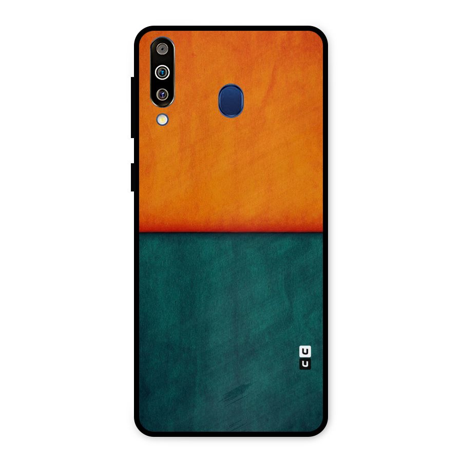 Orange Green Shade Metal Back Case for Galaxy M30