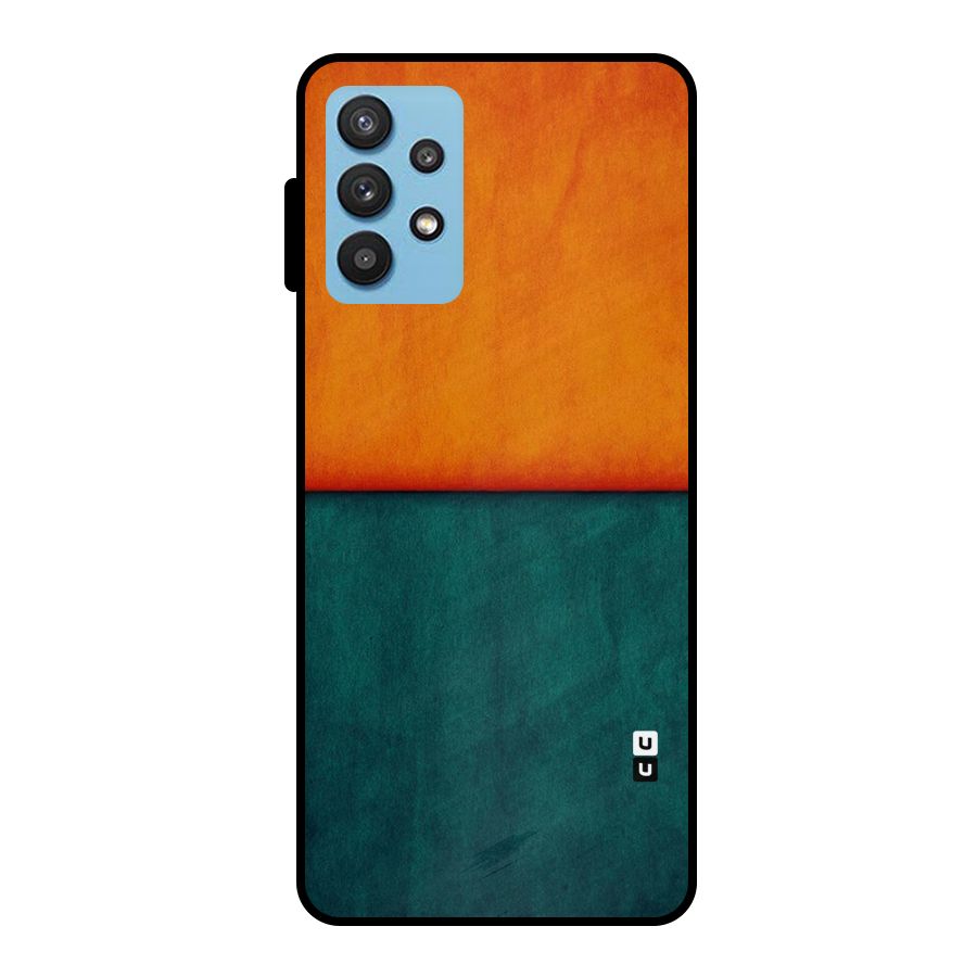 Orange Green Shade Metal Back Case for Galaxy M32 5G