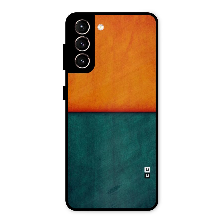 Orange Green Shade Metal Back Case for Galaxy S21 5G