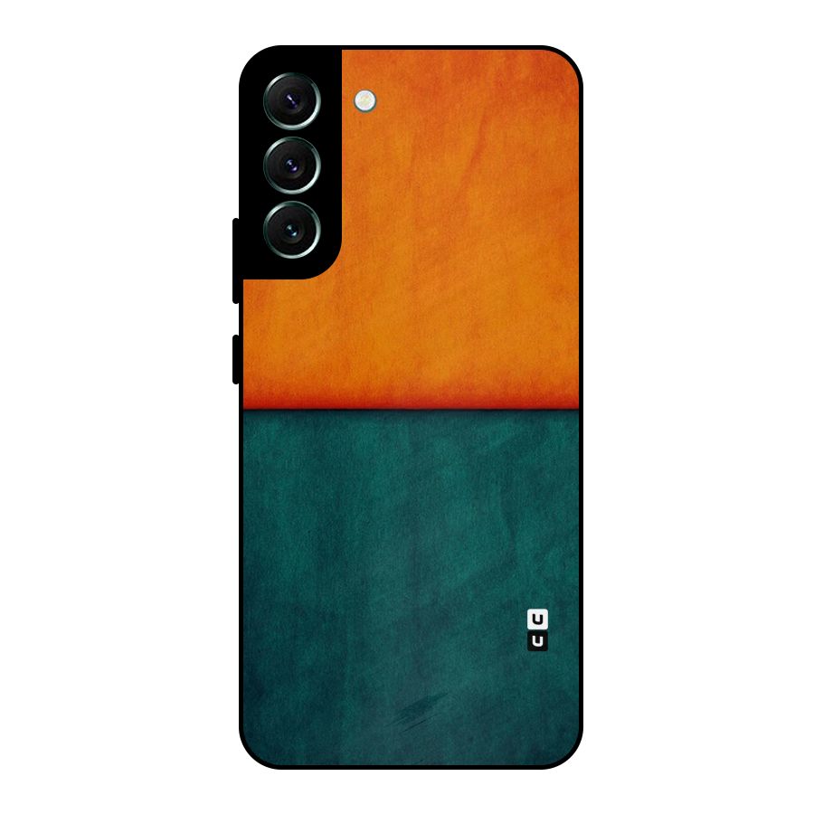Orange Green Shade Metal Back Case for Galaxy S22 Plus 5G