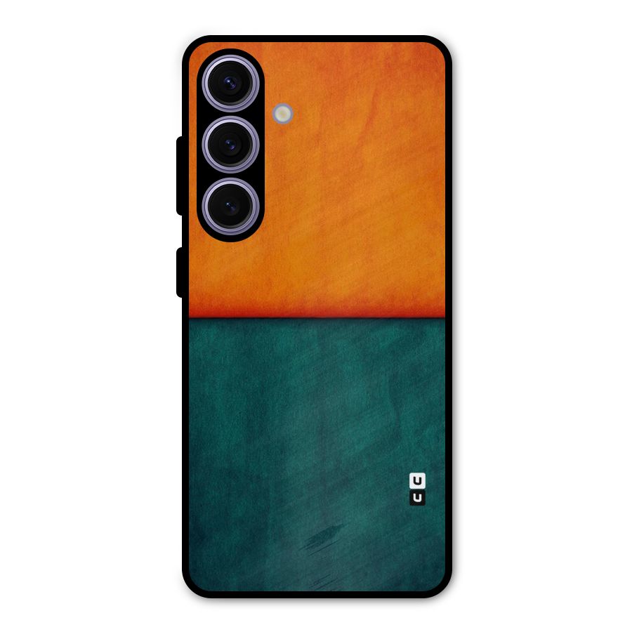Orange Green Shade Metal Back Case for Galaxy S24