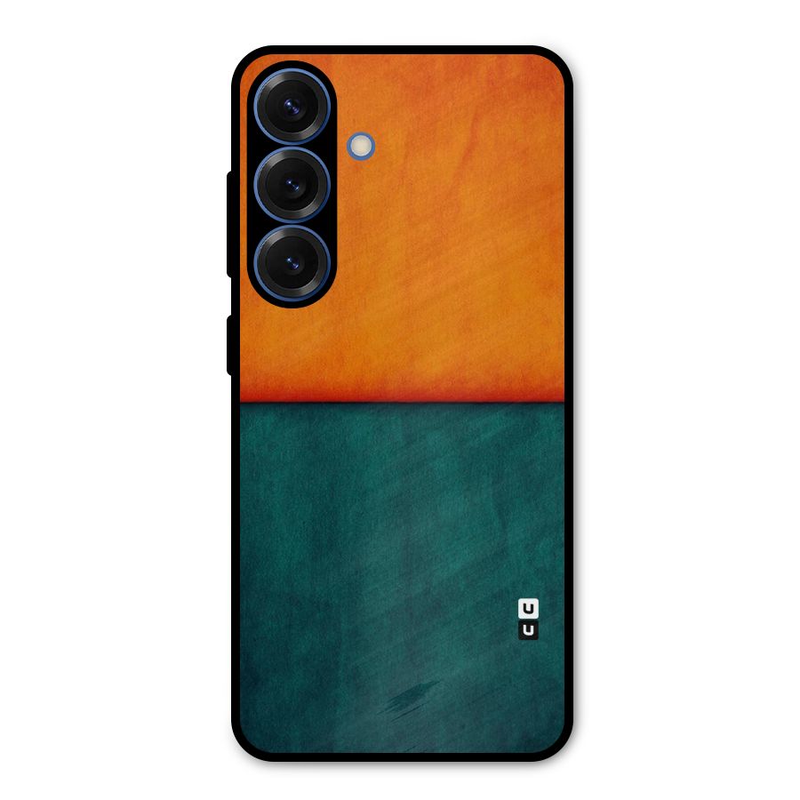Orange Green Shade Metal Back Case for Galaxy S25