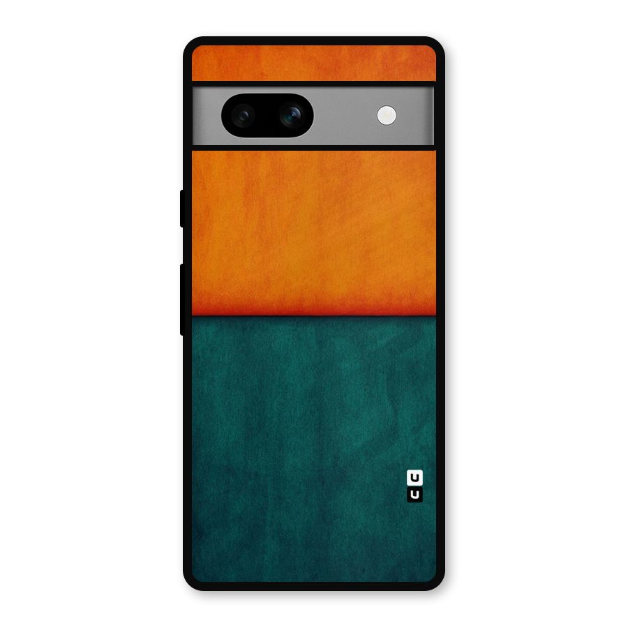 Orange Green Shade Metal Back Case for Google Pixel 7a