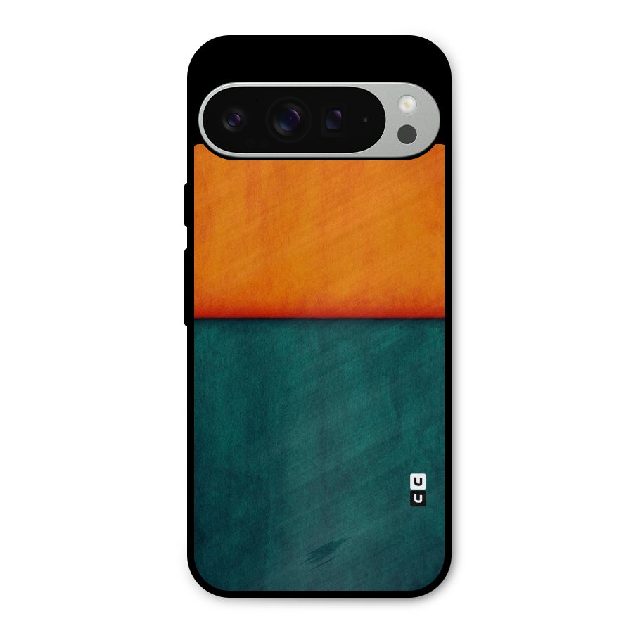 Orange Green Shade Metal Back Case for Google Pixel 9 Pro XL