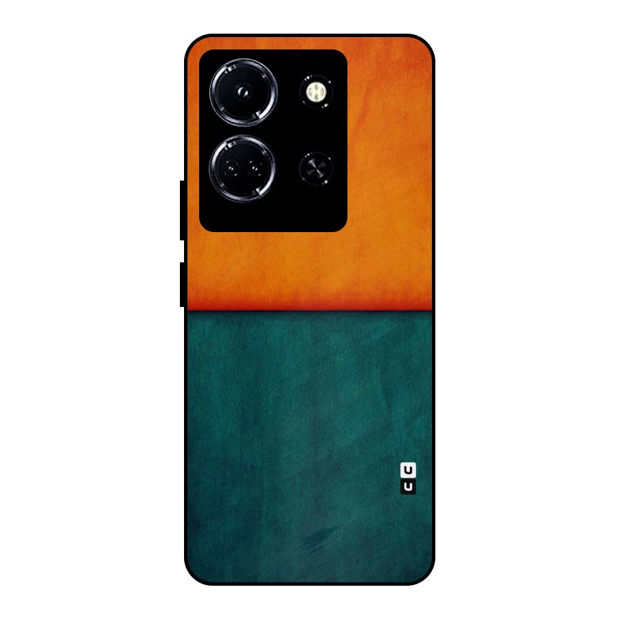 Orange Green Shade Metal Back Case for Infinix Note 30 5G