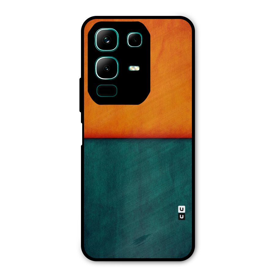 Orange Green Shade Metal Back Case for Infinix Note 50x