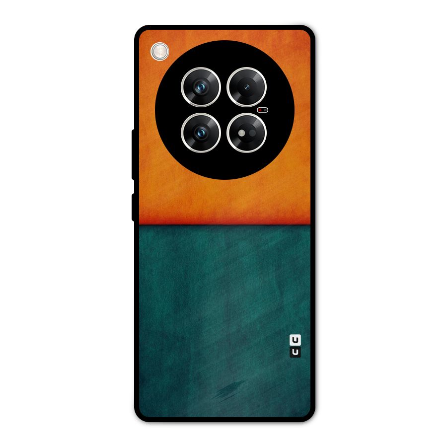 Orange Green Shade Metal Back Case for Infinix Zero 40 5G