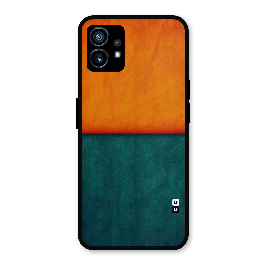 Orange Green Shade Metal Back Case for Nothing Phone 1